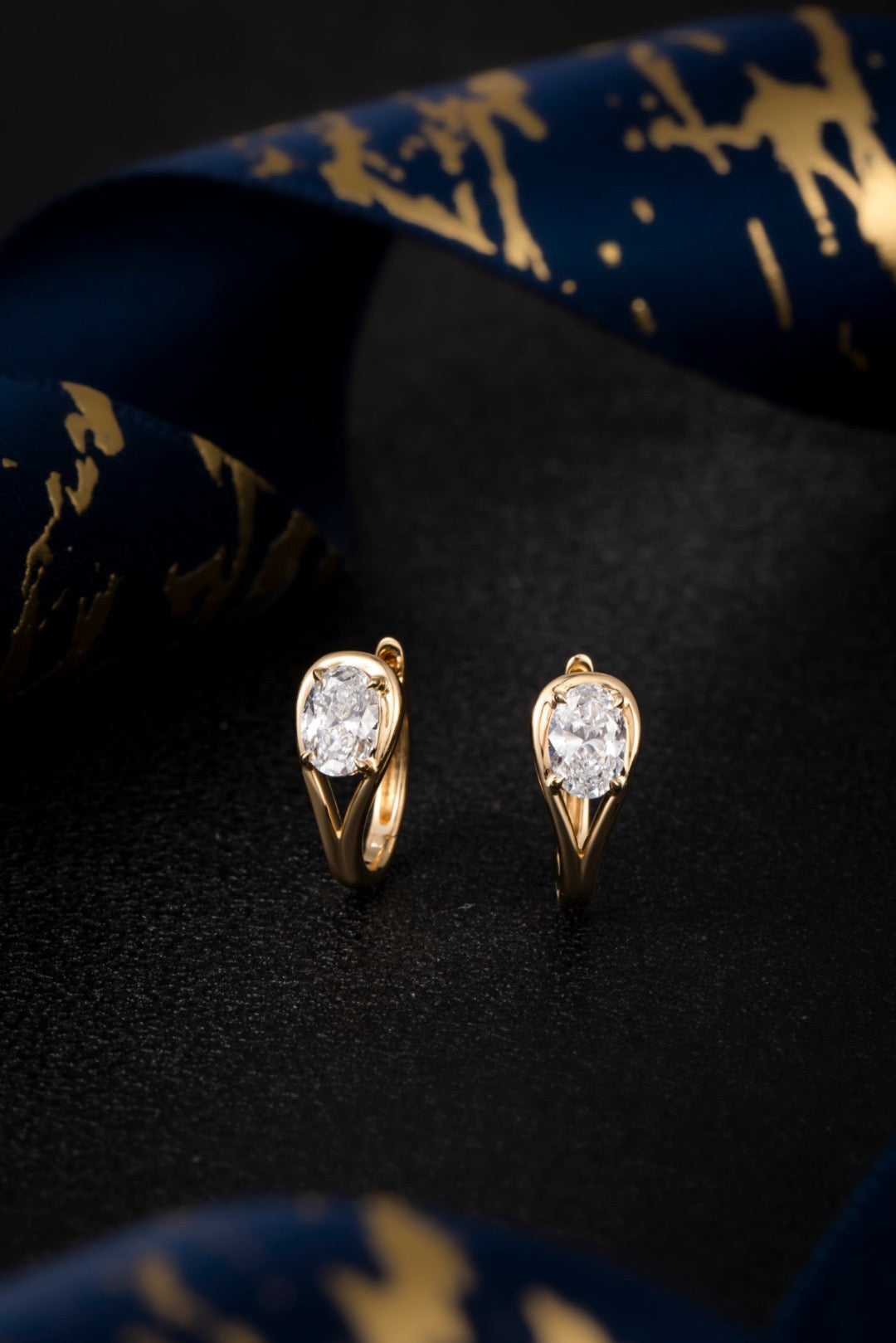 14K Lab Grown Diamond Earrings