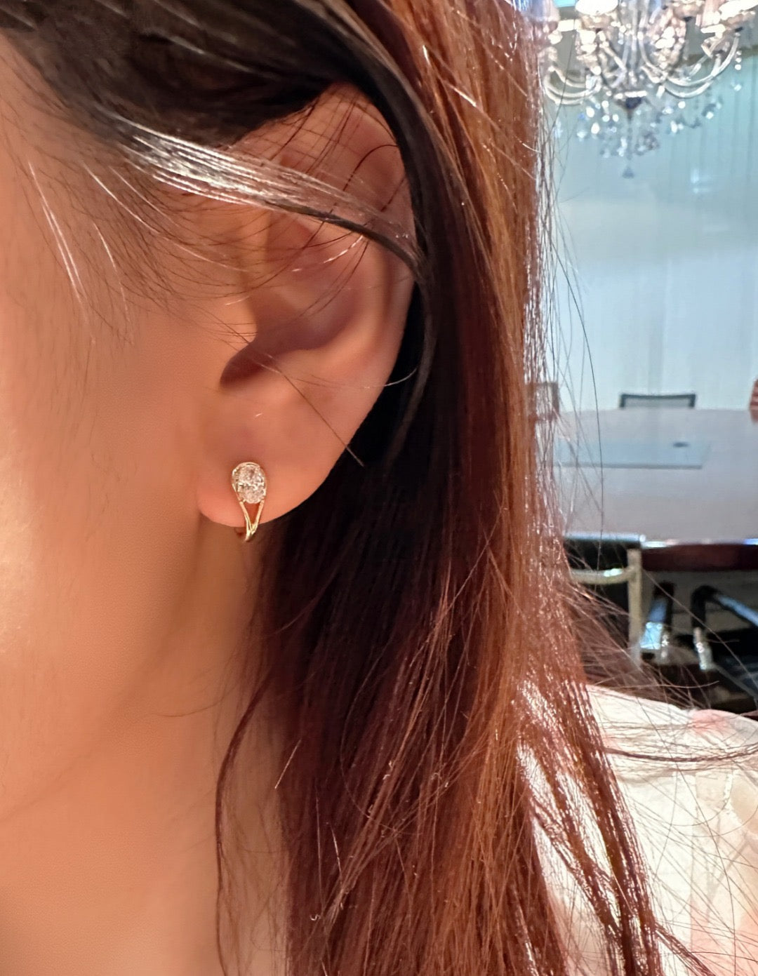 14K Lab Grown Diamond Earrings