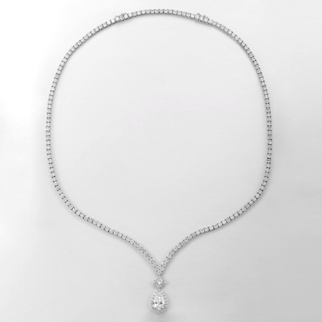 Pt900 Lab Grown Diamond Necklace