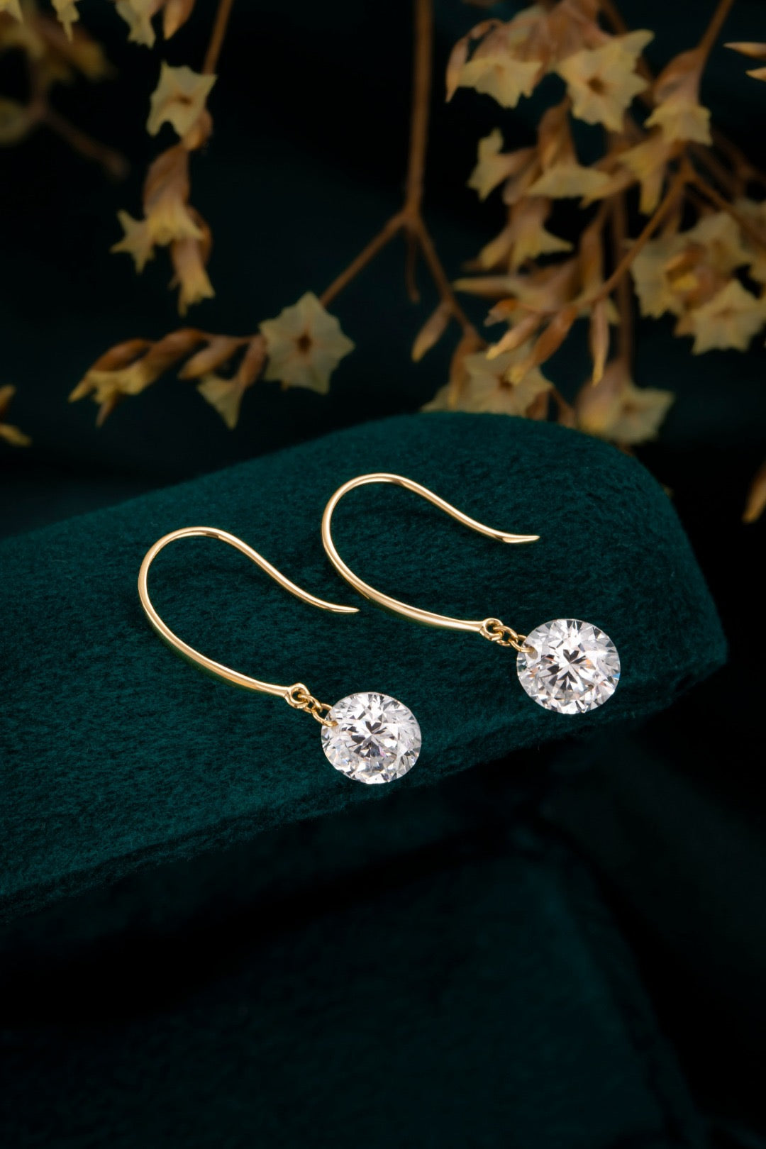 18K Lab Grown diamond Earrins