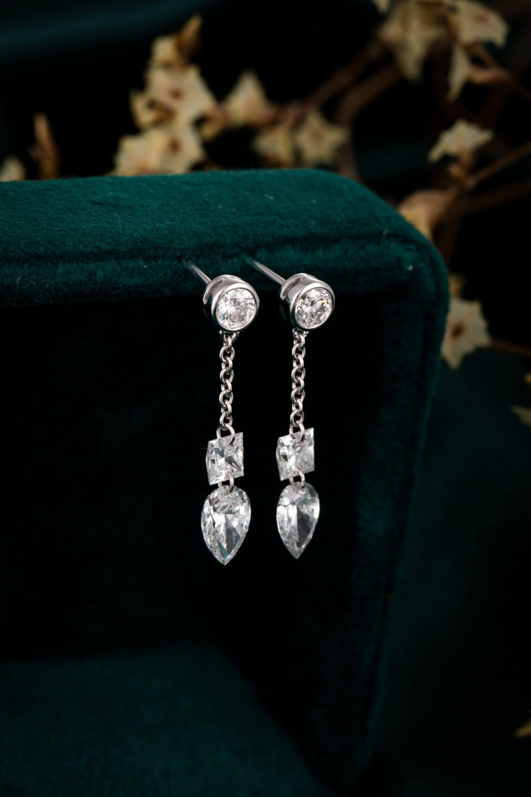 Pt950 Lab Grown Diamond Earrings