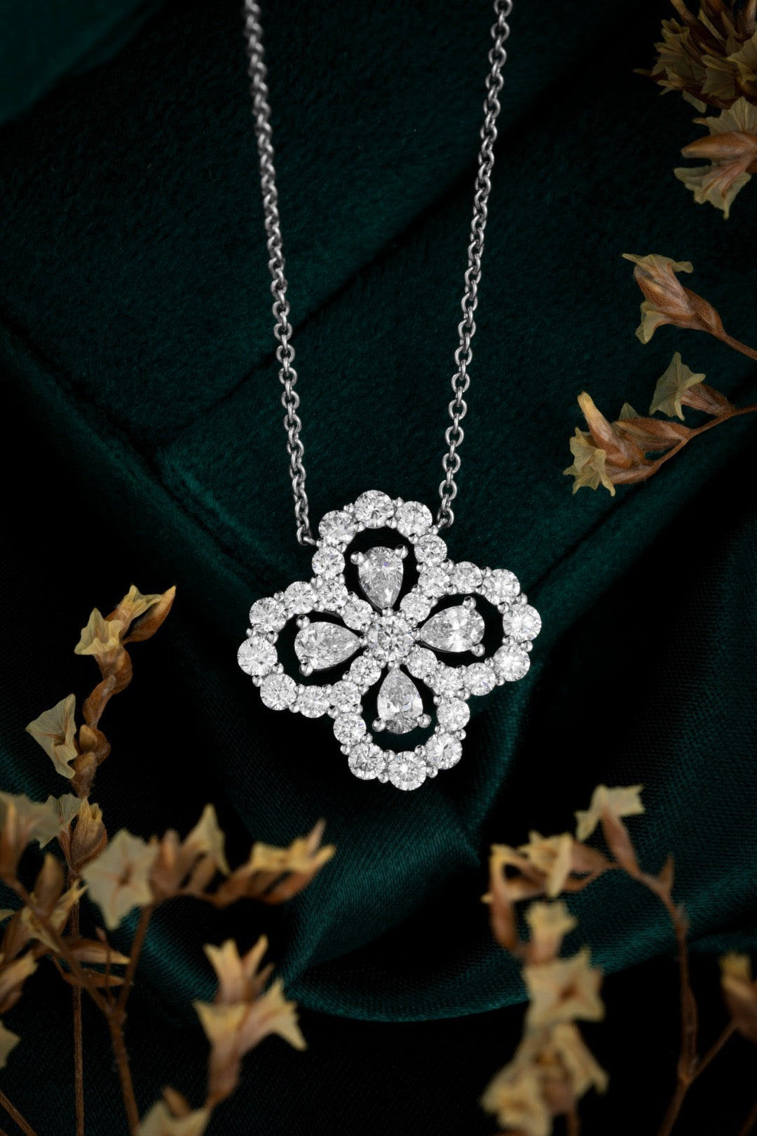 Pt950 Lab Grown Diamond Necklace