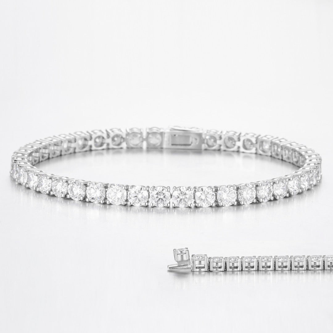 Pt900 Lab Grown Diamond Bracelet