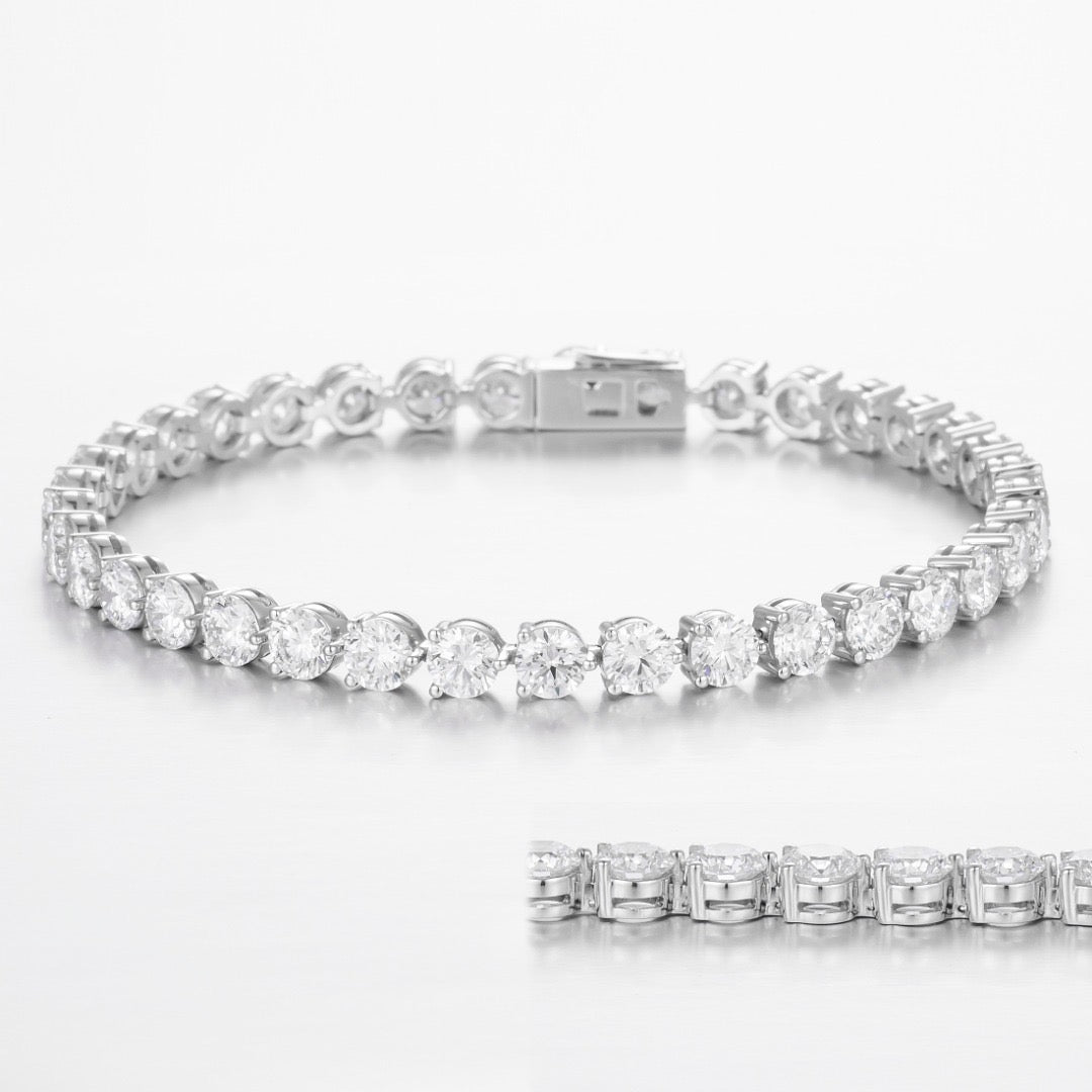 Pt900 Lab Grown Diamond Bracelet
