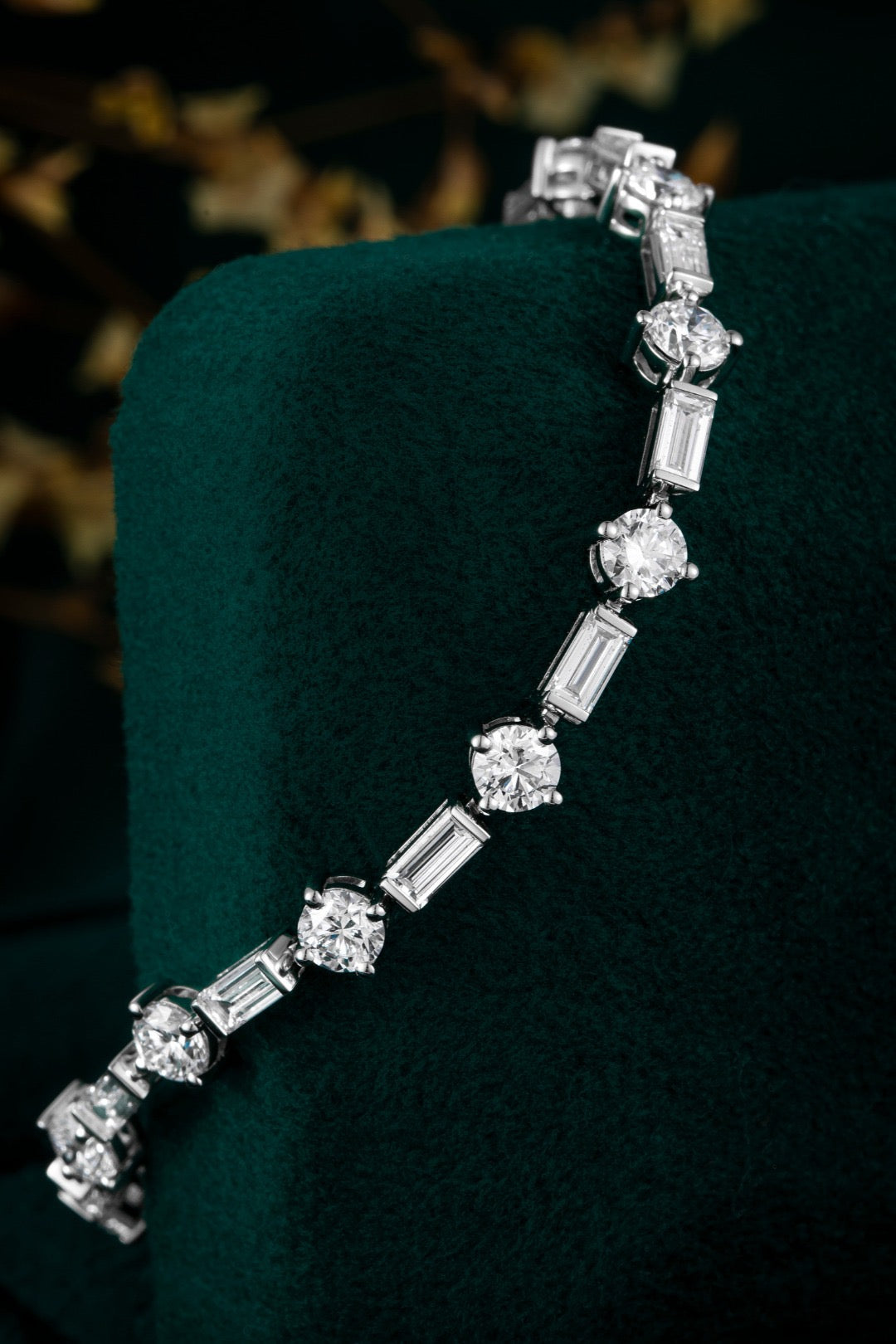 Pt900 Lab Grown Diamond Bracelet