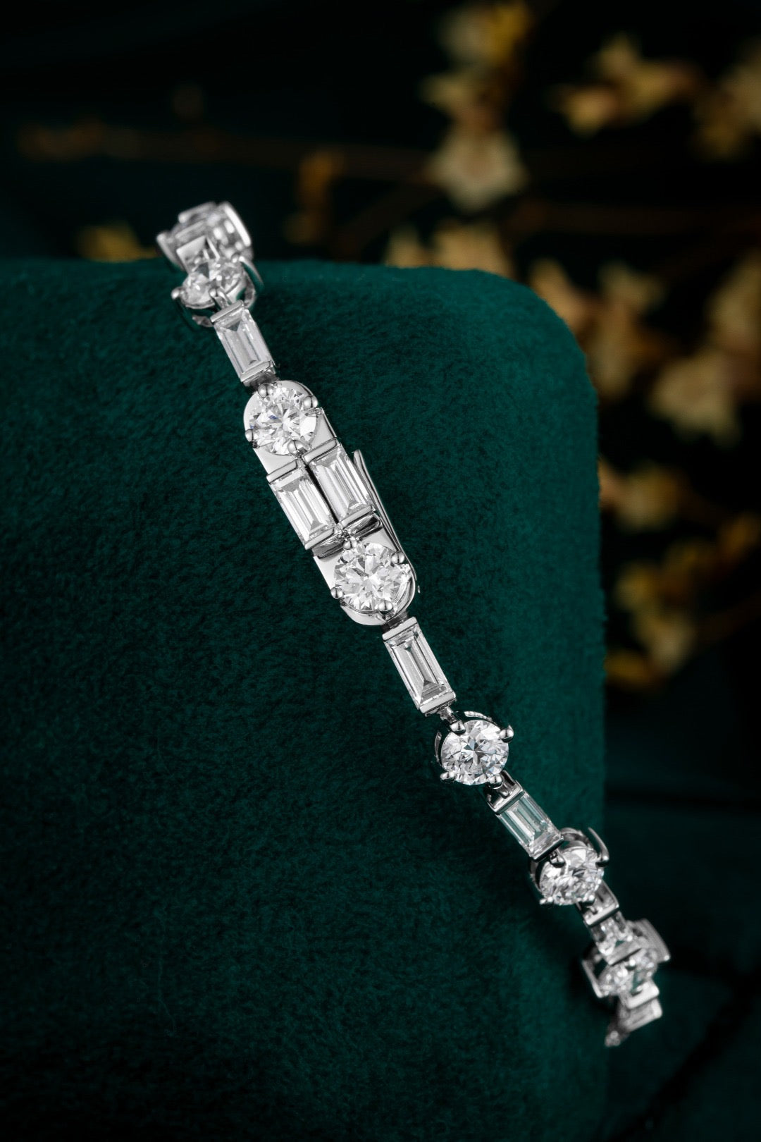 Pt900 Lab Grown Diamond Bracelet