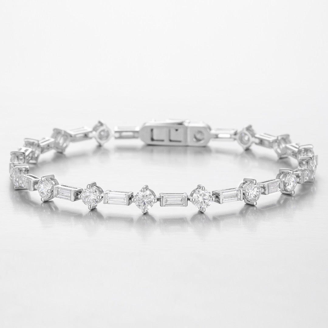 Pt900 Lab Grown Diamond Bracelet
