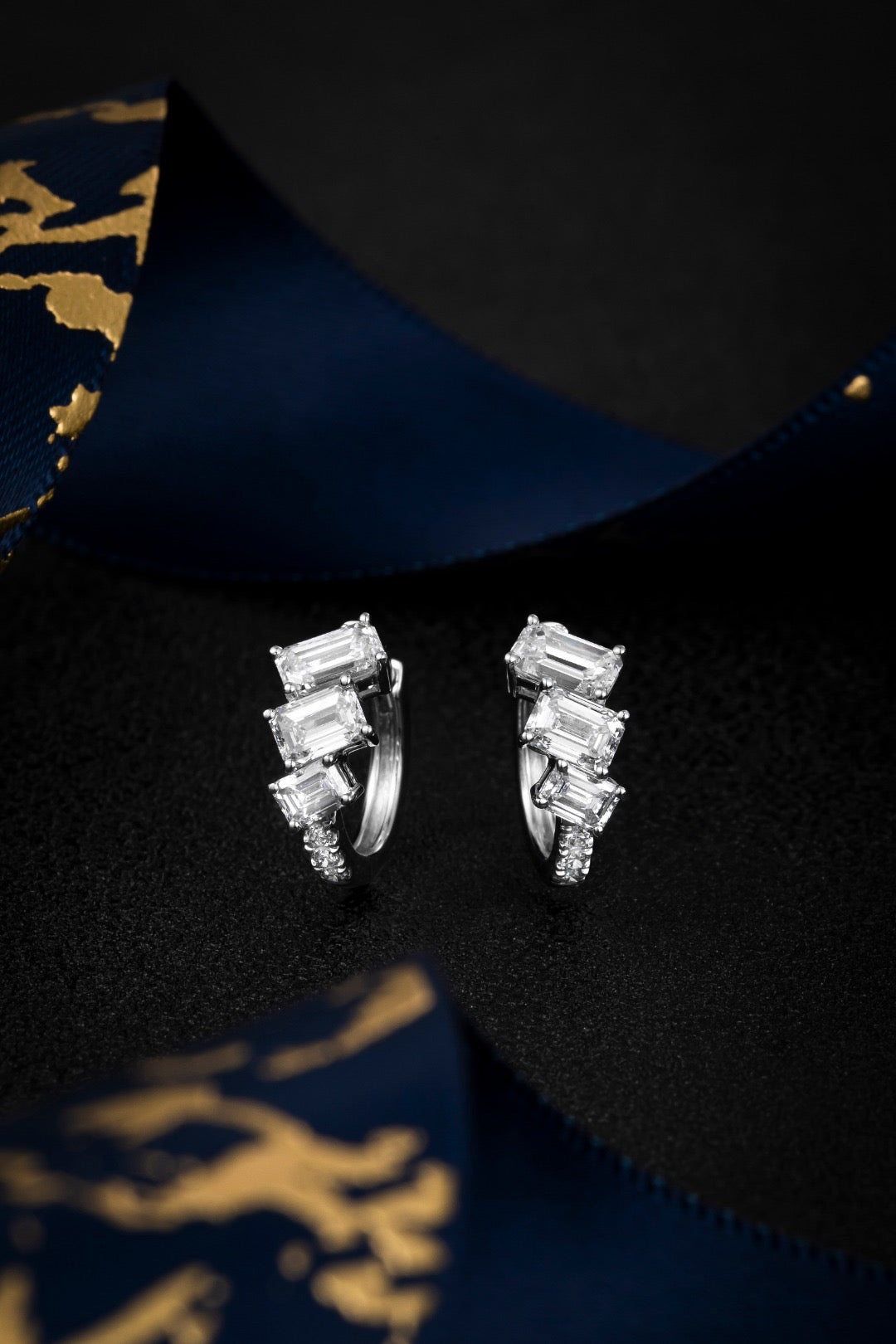 Pt900 Lab Grown Diamond Earrings