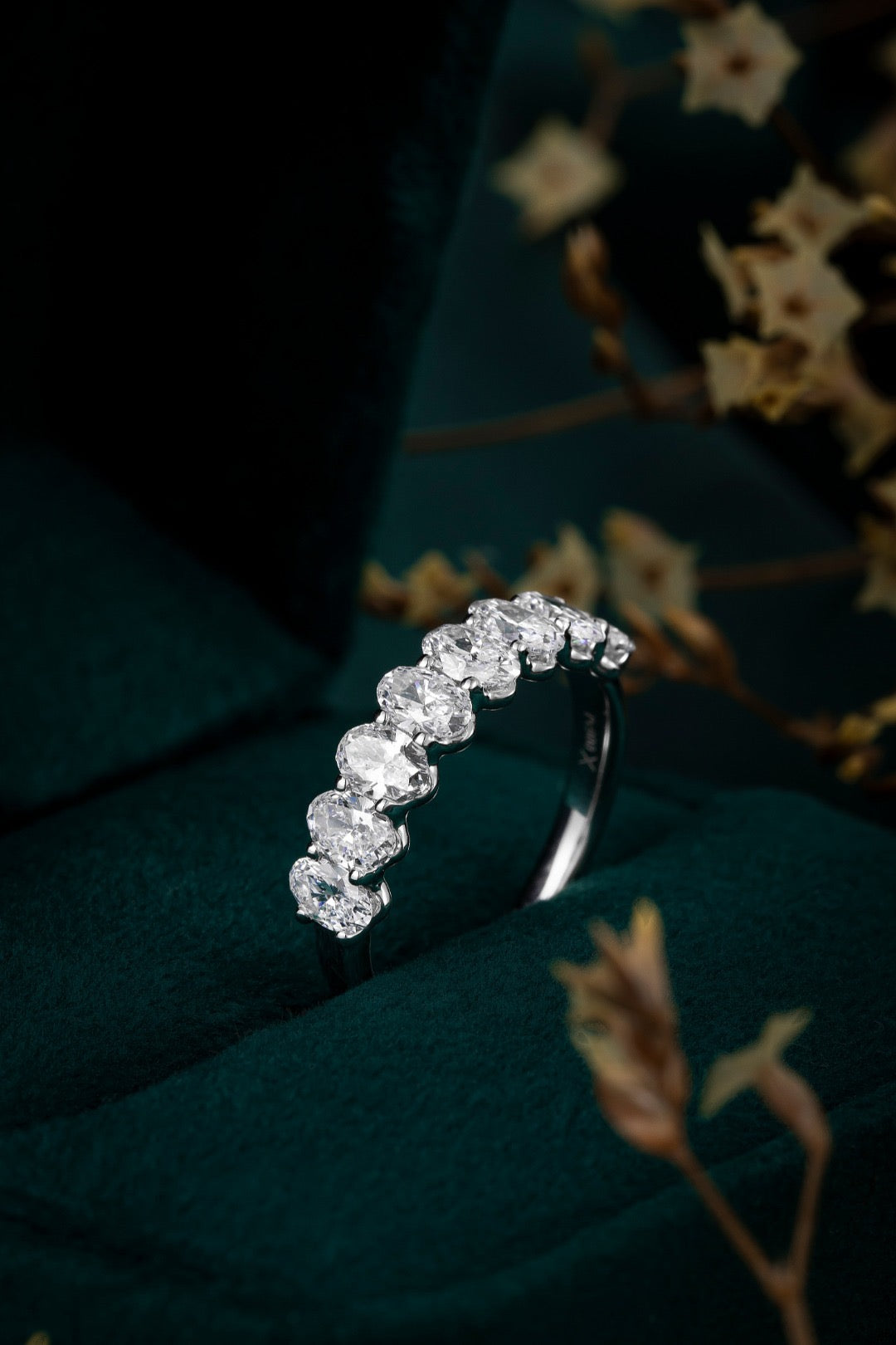 Pt900 Lab Grown Diamond Ring