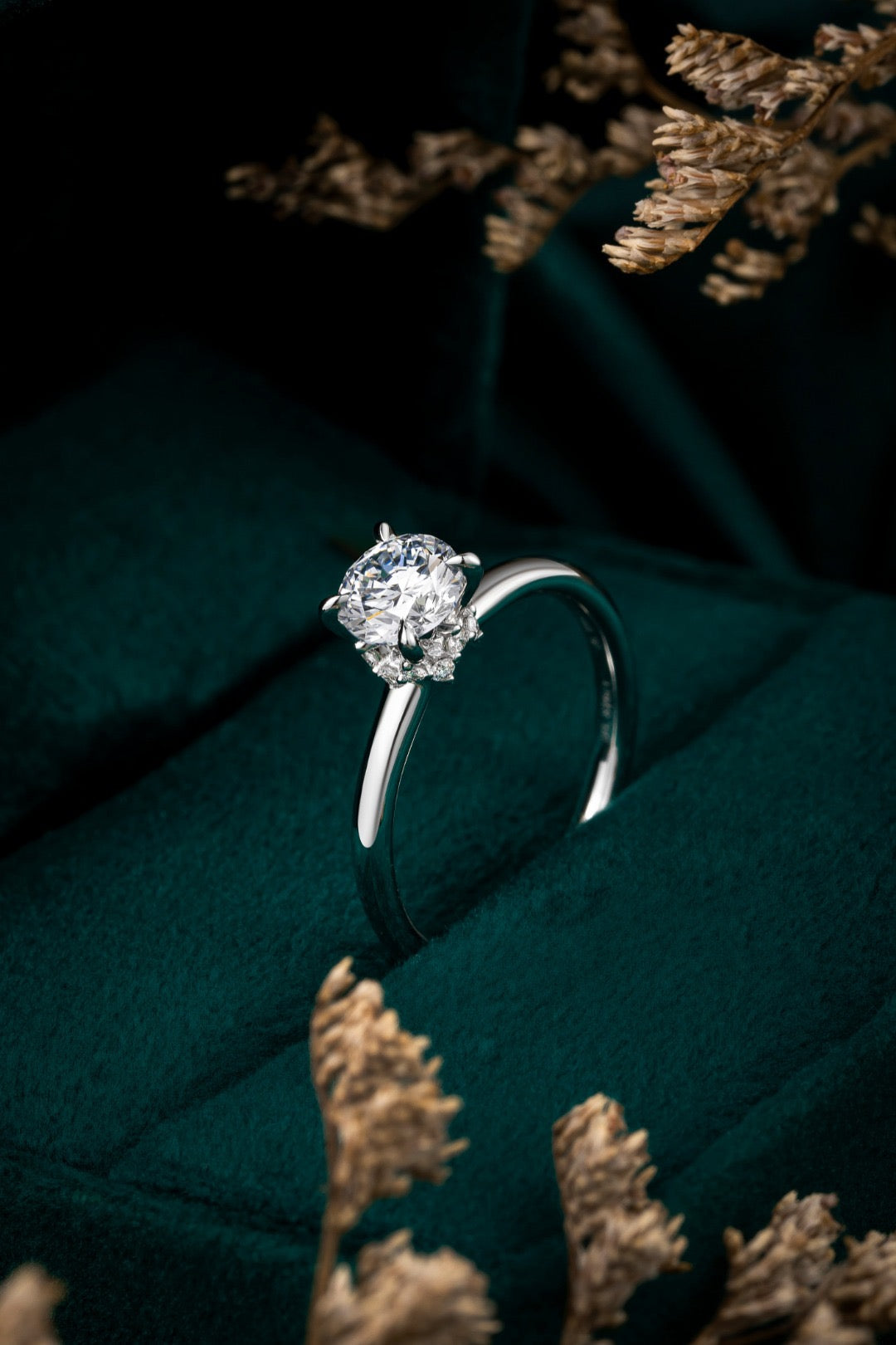 Pt900 Lab Grown Diamond Ring