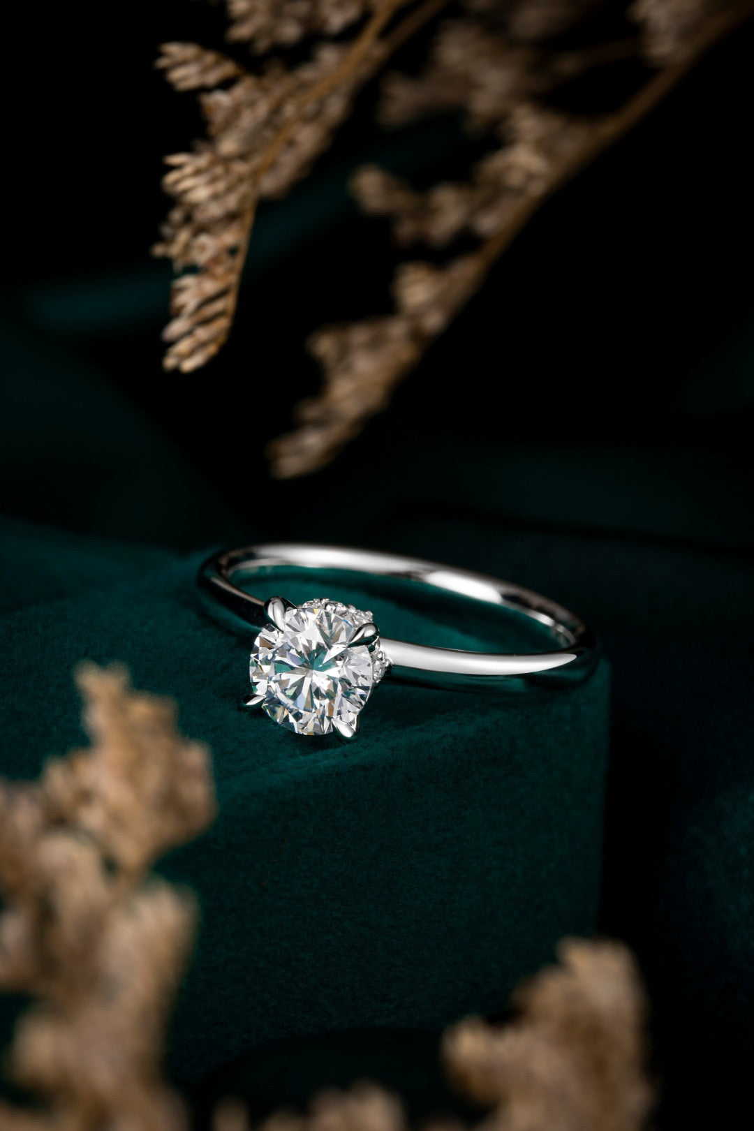 Pt900 Lab Grown Diamond Ring