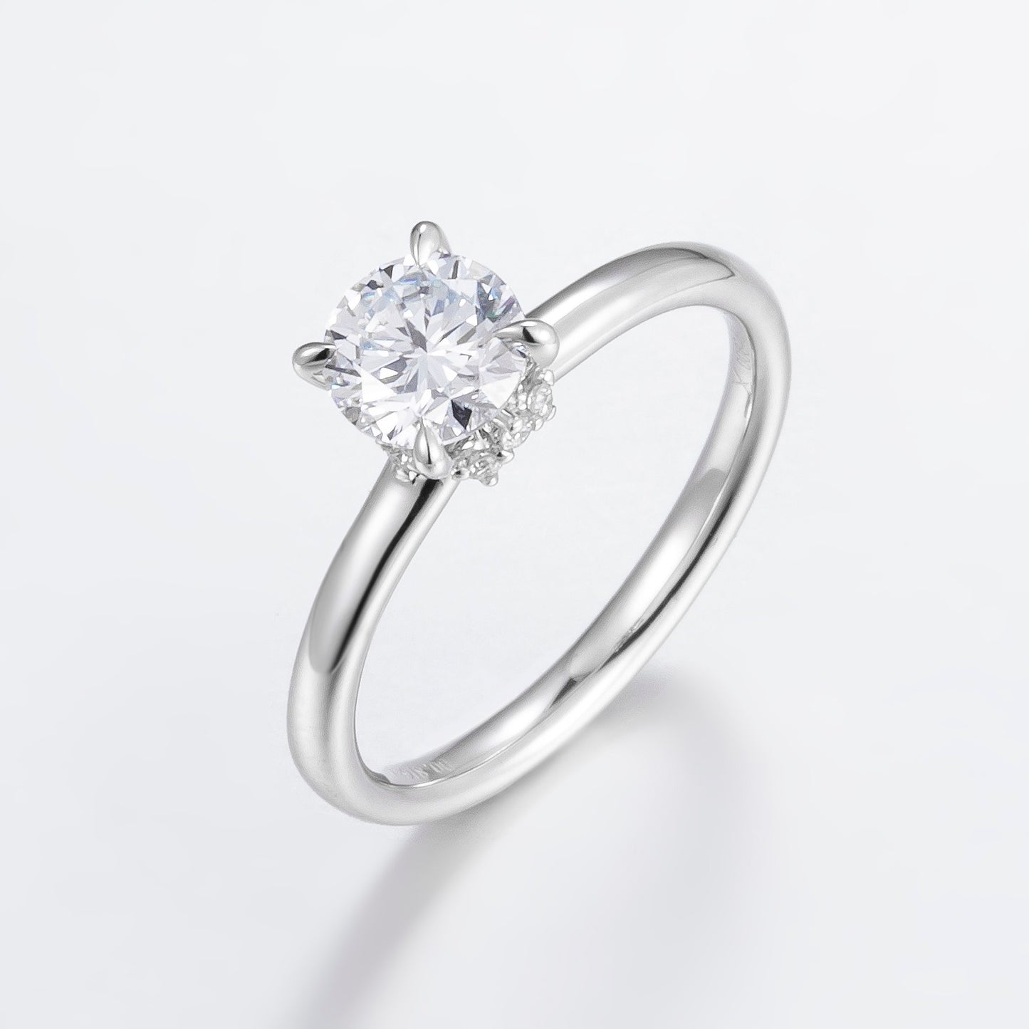 Pt900 Lab Grown Diamond Ring