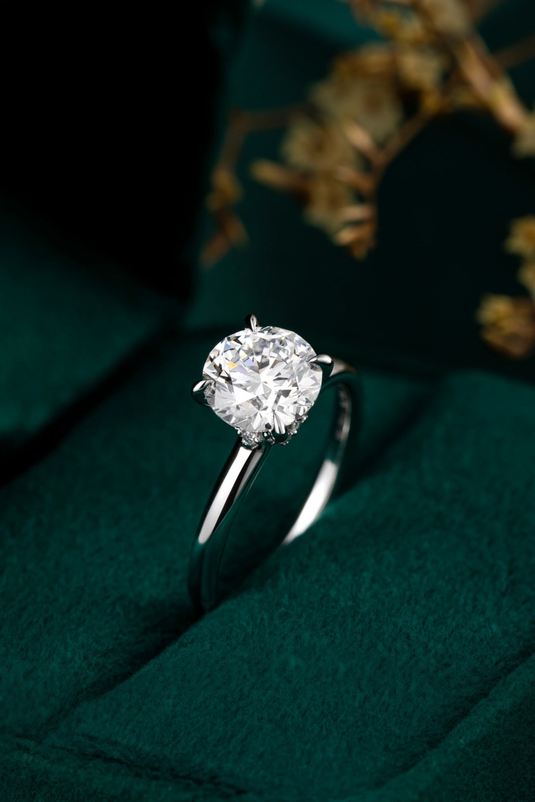 Pt900 Lab Grown Diamond Ring