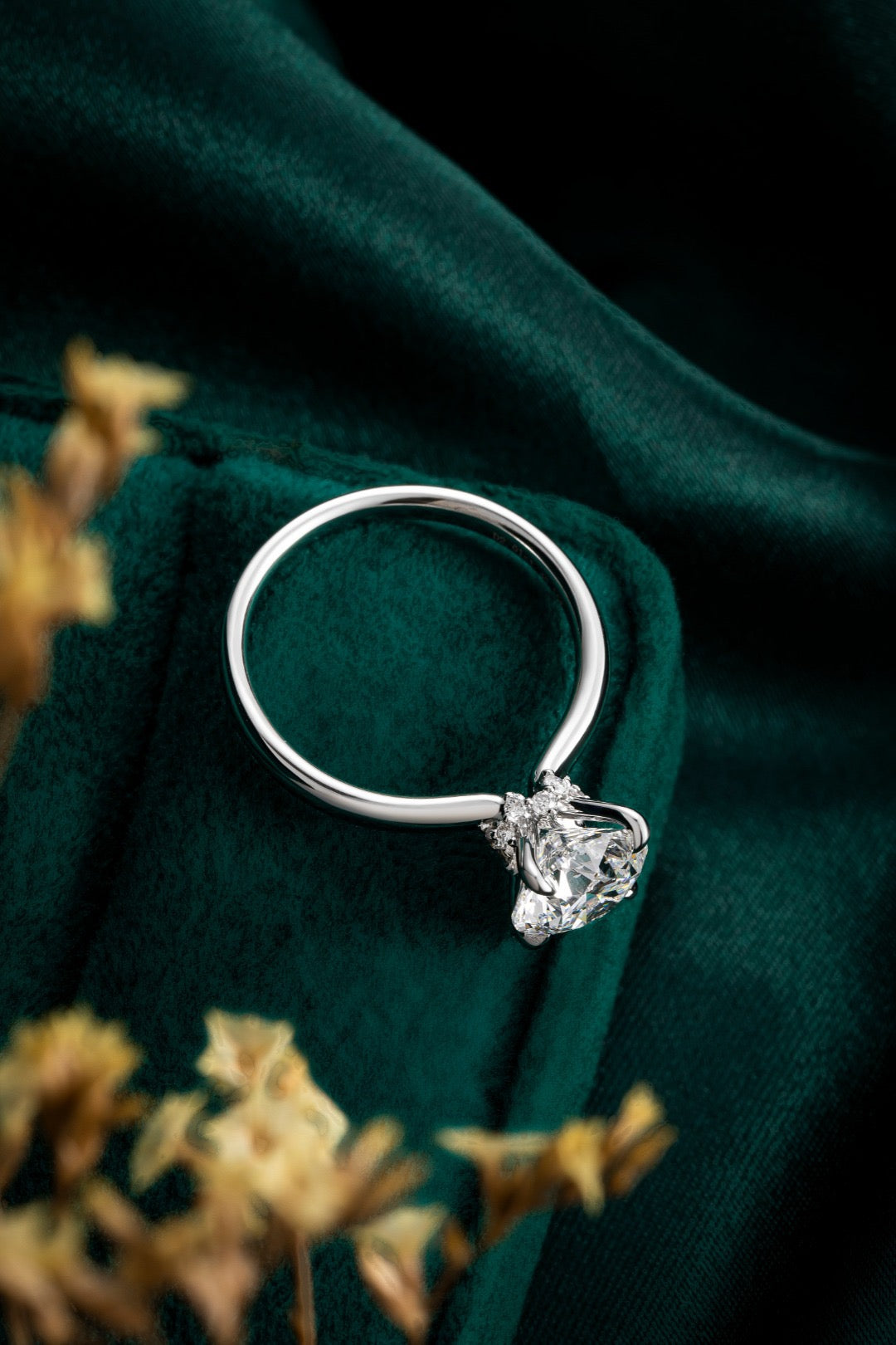 Pt900 Lab Grown Diamond Ring