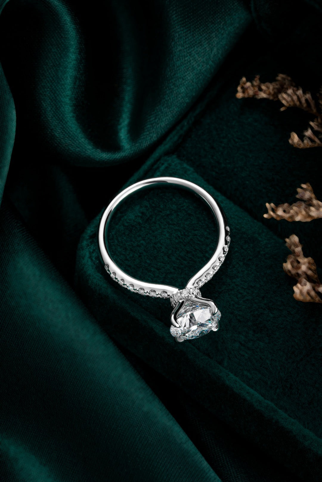 Pt900 Lab Grown Diamond Ring