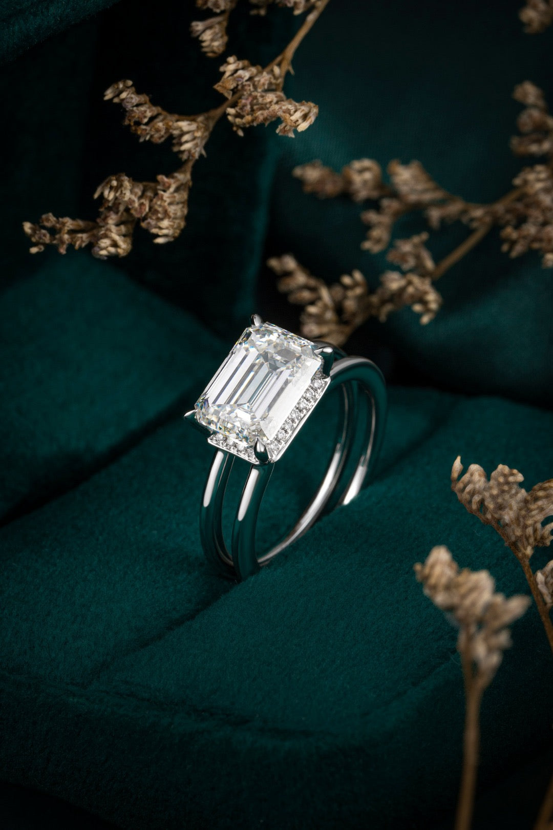 Pt900 Lab Grown Diamond Ring
