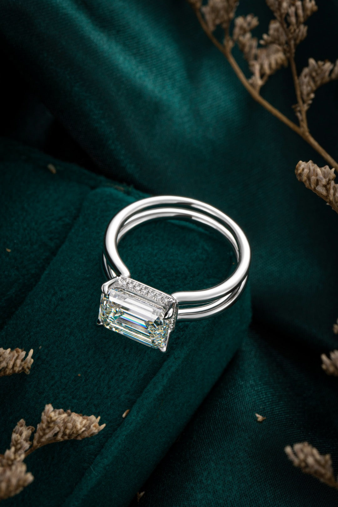 Pt900 Lab Grown Diamond Ring