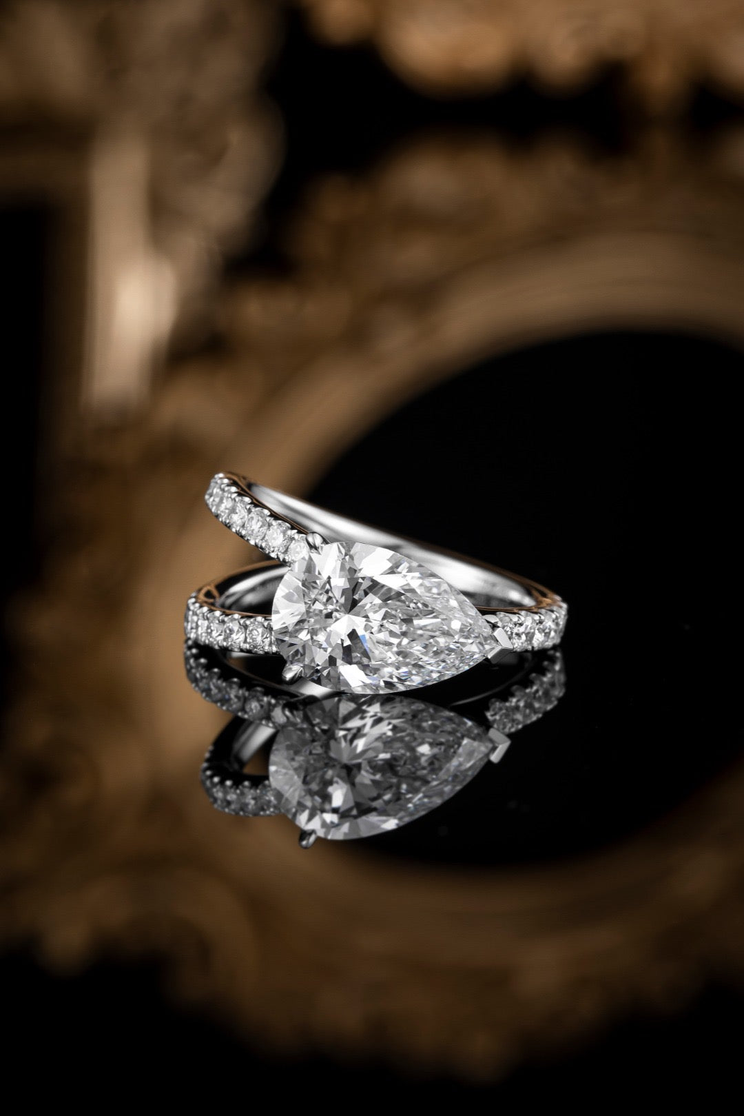 Pt900 Lab Grown Diamond Ring