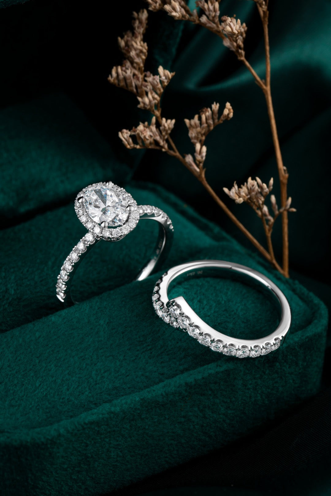 Pt900 Lab Grown Diamond Ring