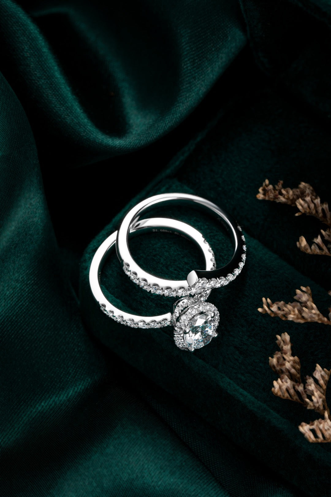 Pt900 Lab Grown Diamond Ring