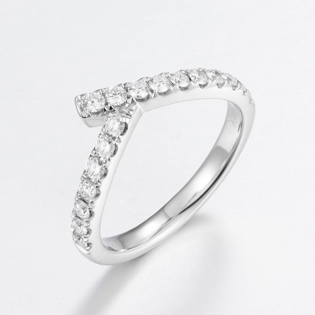 Pt900 Lab Grown Diamond Ring