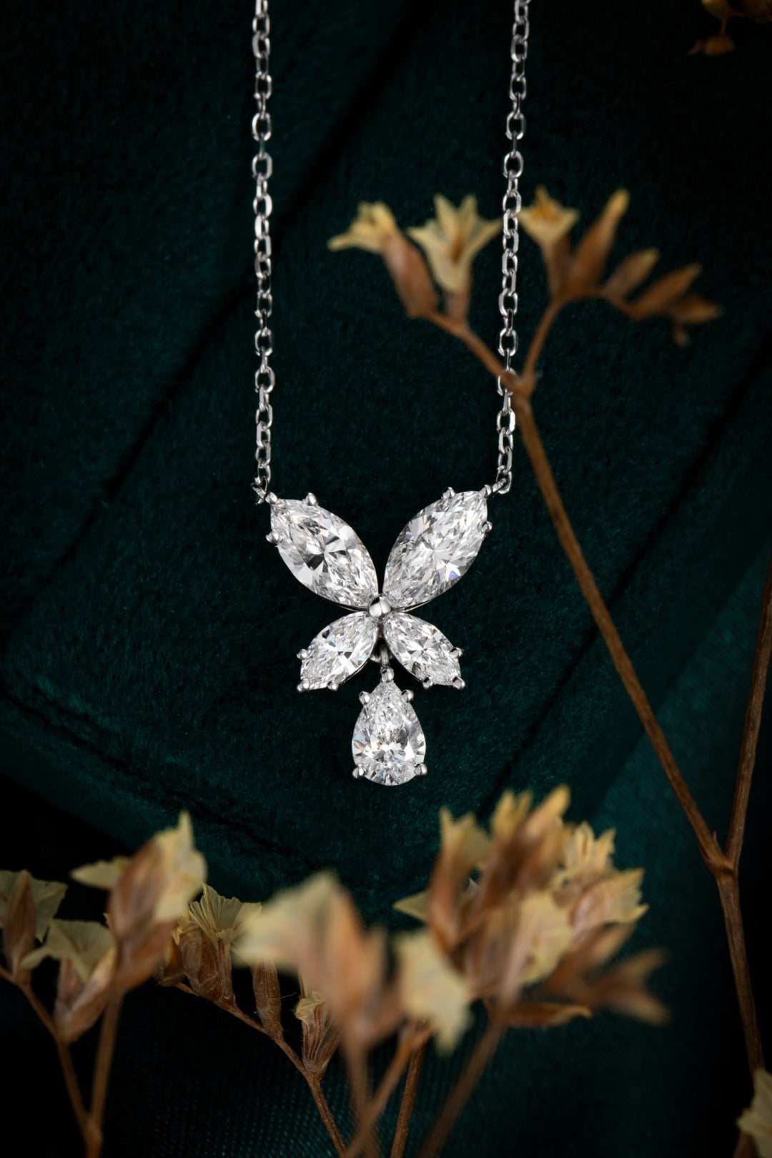 Pt950 Lab Grown Diamond Necklace