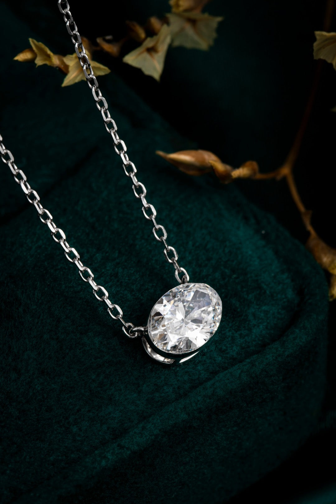 Pt900 Lab Grown Diamond Necklace