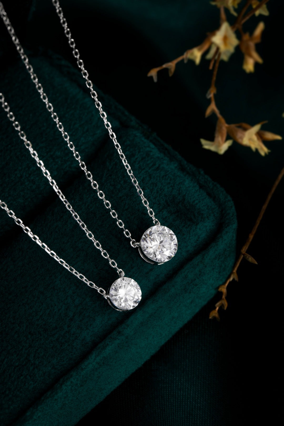 Pt950 Lab Grown Diamond Necklaces