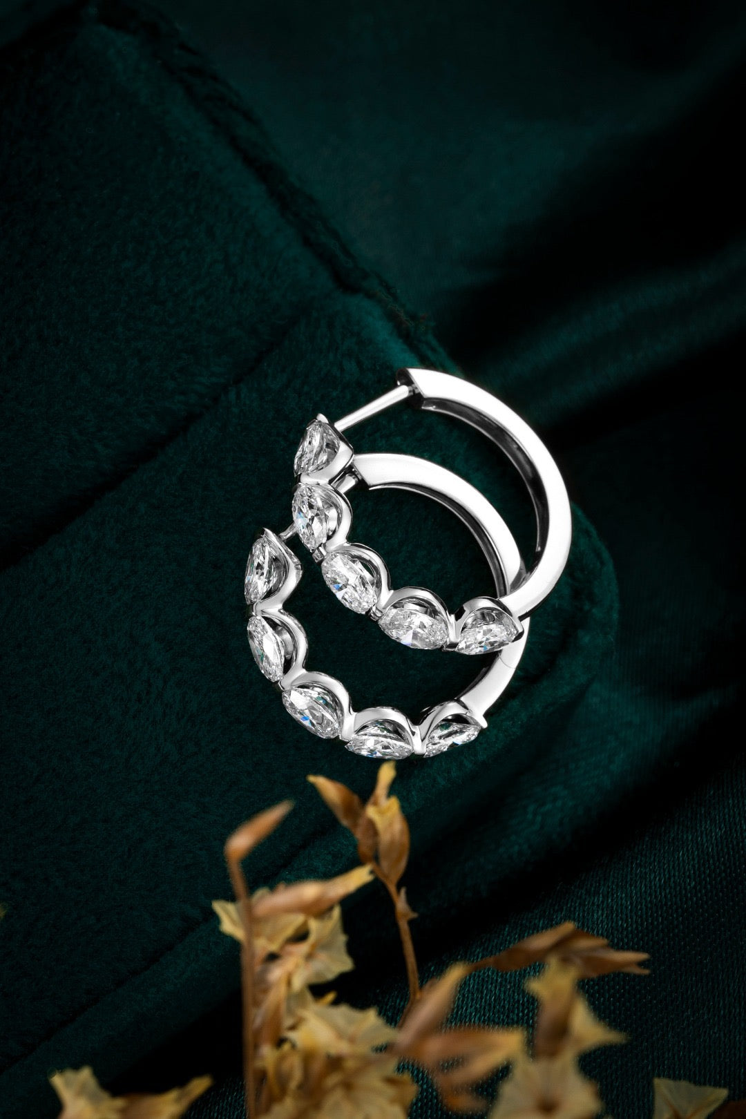 Pt900 Lab Grown Diamond Earrings