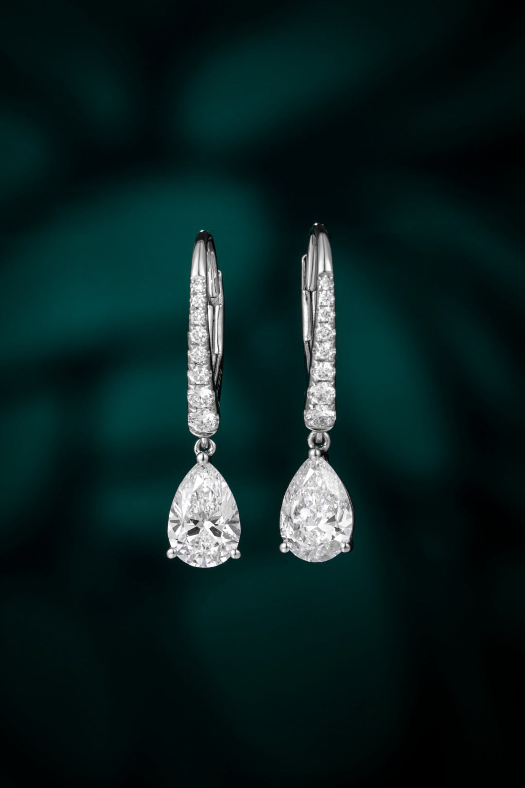 Pt950 Lab Grown Diamond Earrings
