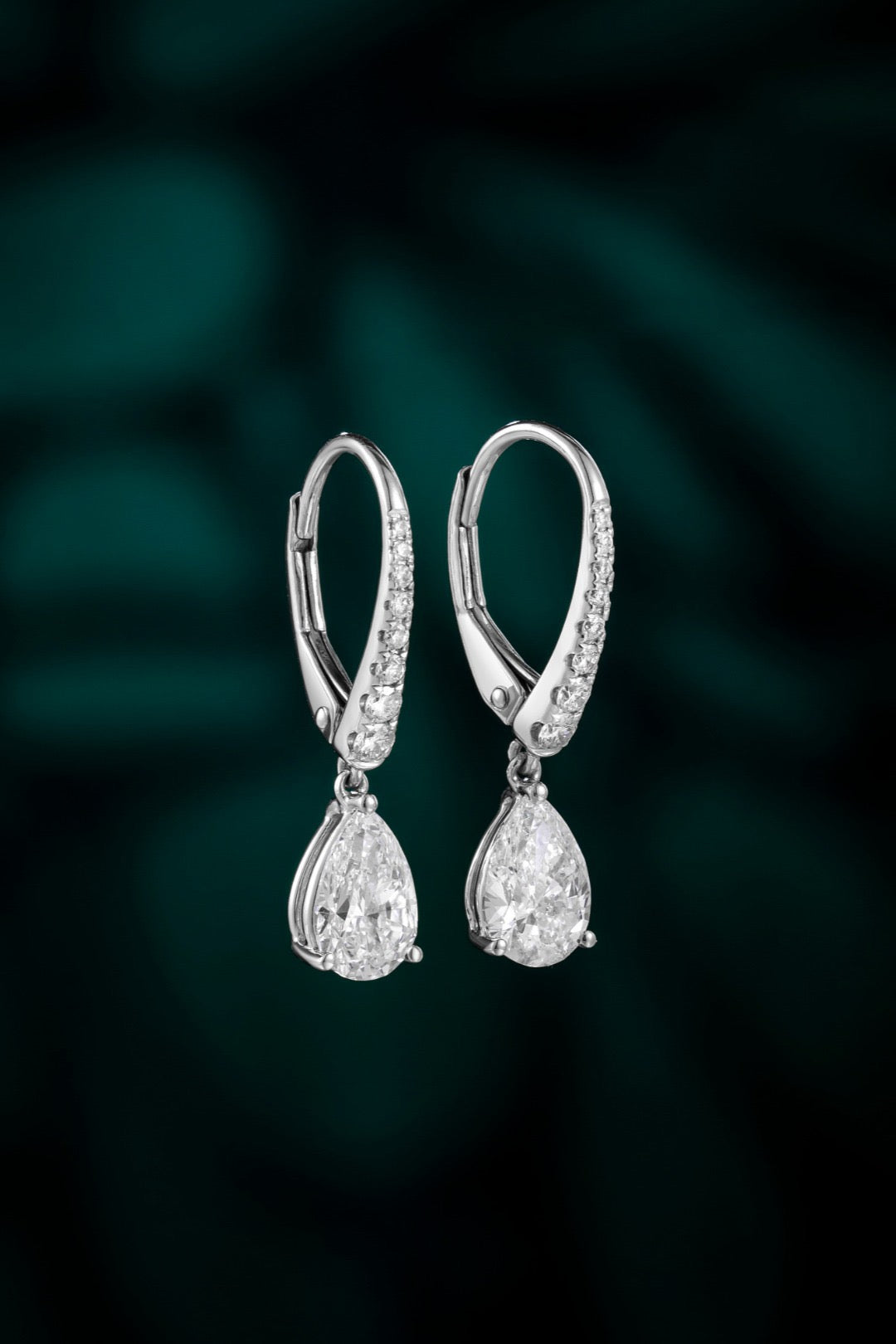 Pt950 Lab Grown Diamond Earrings
