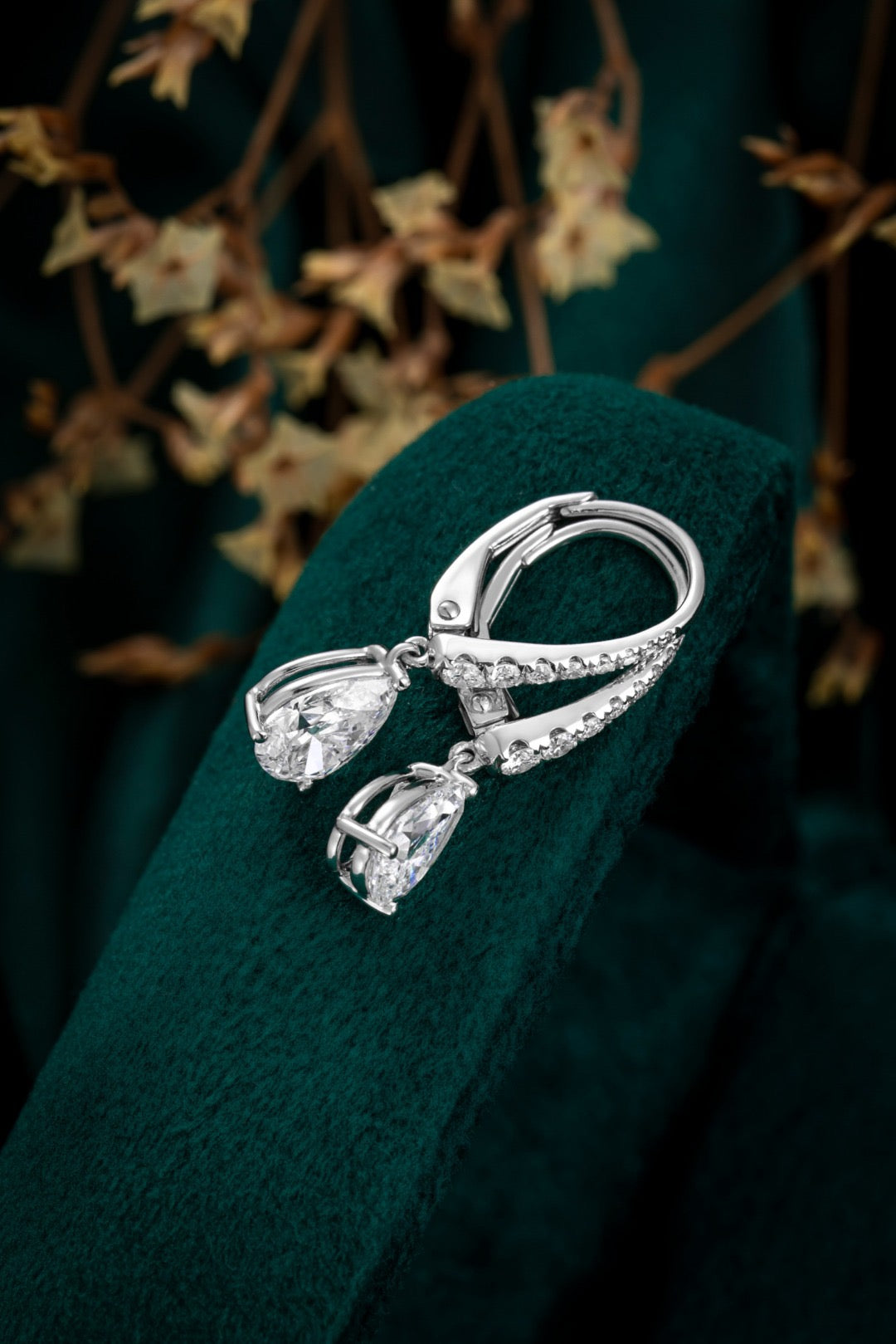 Pt950 Lab Grown Diamond Earrings