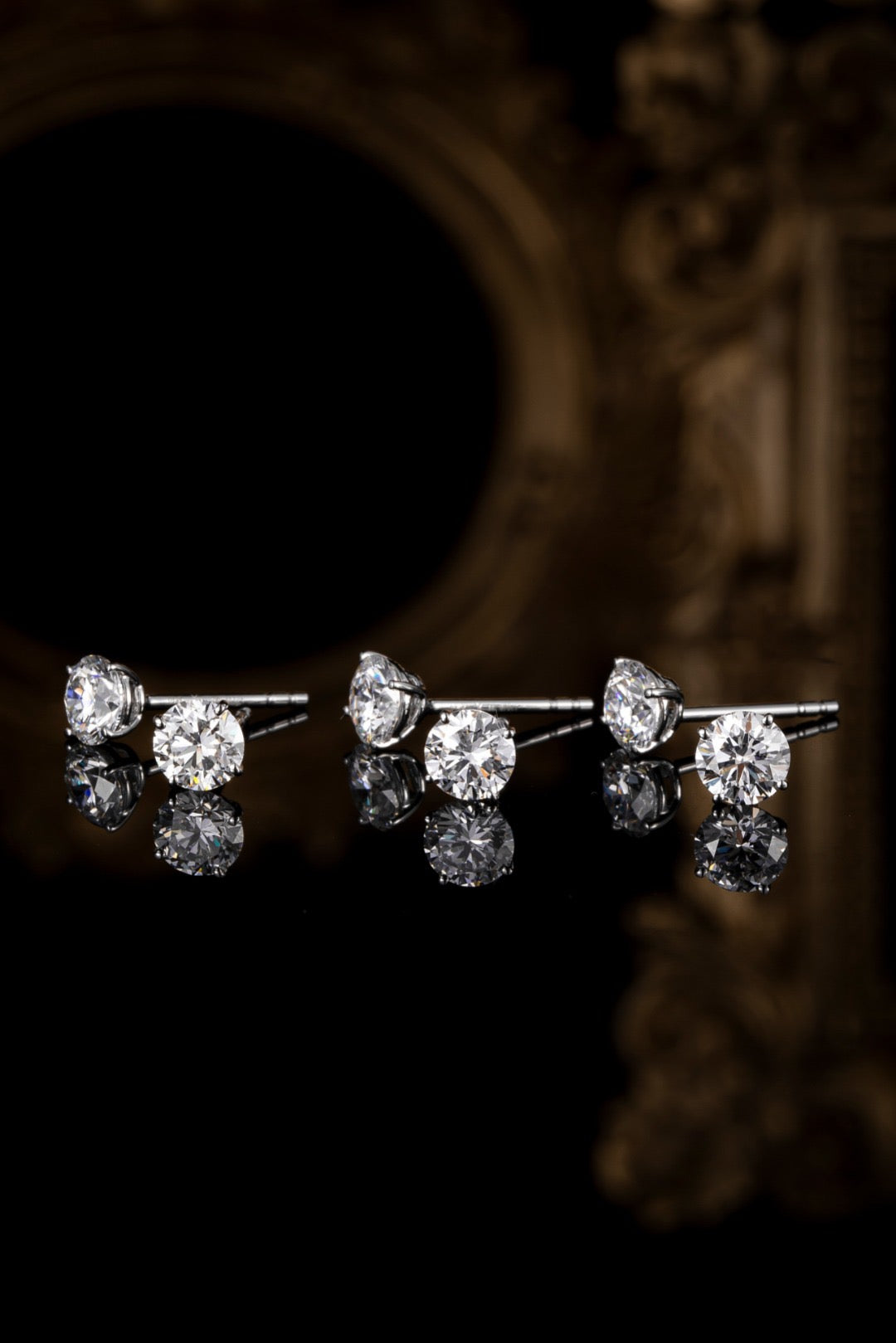 Pt950 Lab Grown Diamond Earrings