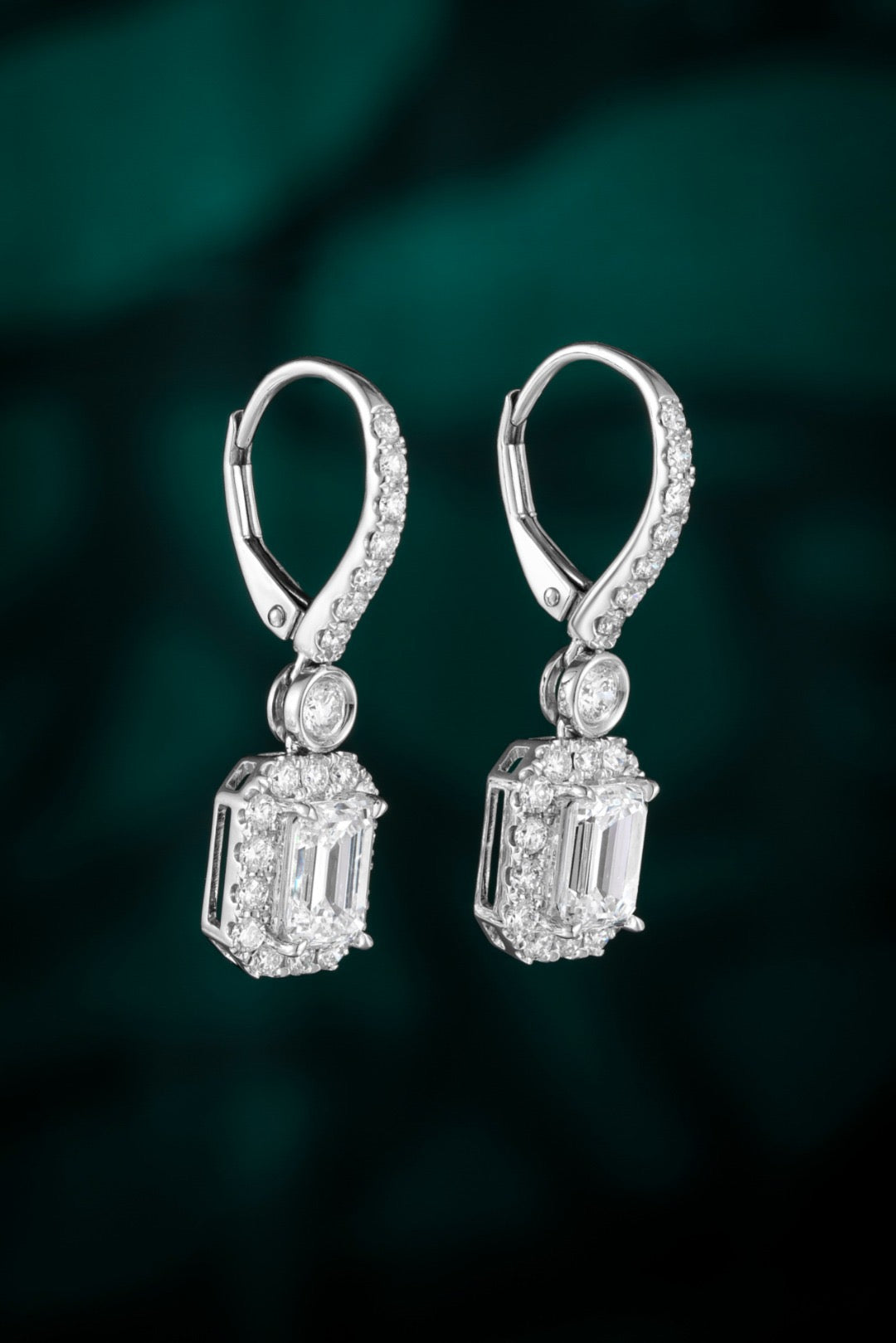 Pt900 Lab Grown Diamond Earrings