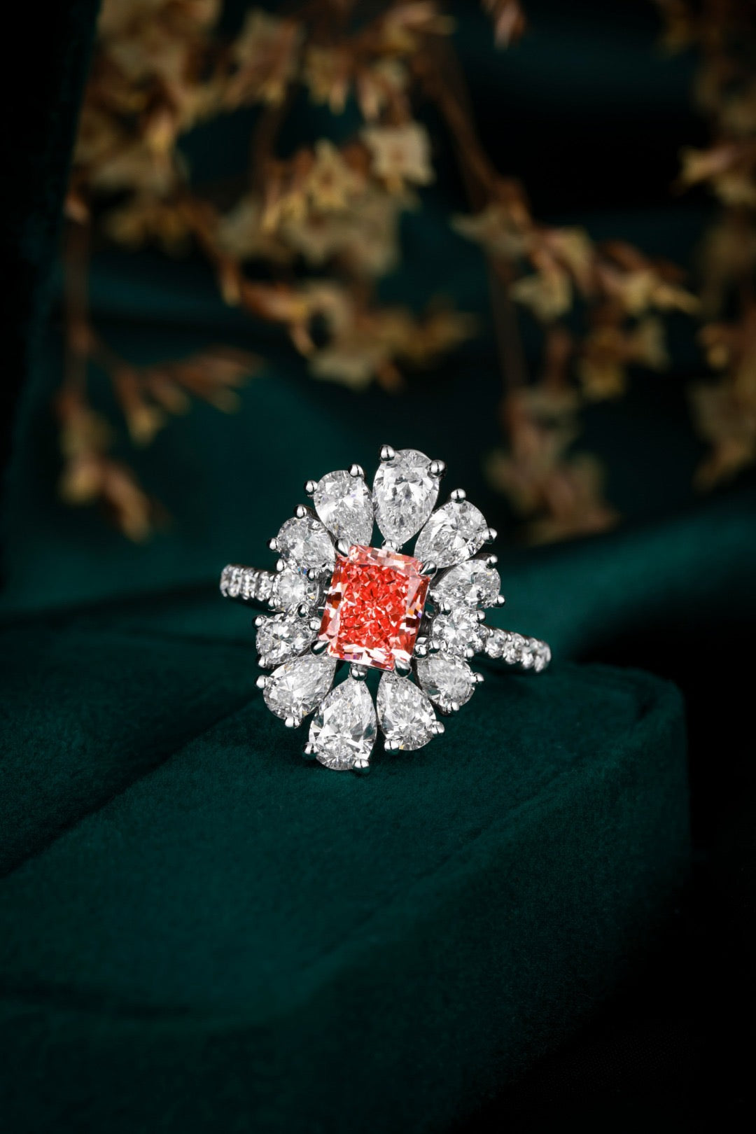 Pt900 Lab Grown Diamond Ring