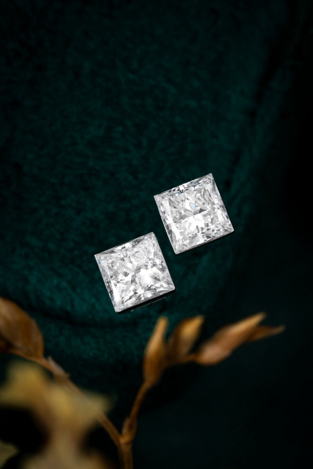 Pt950 Lab Grown Diamond Earrings