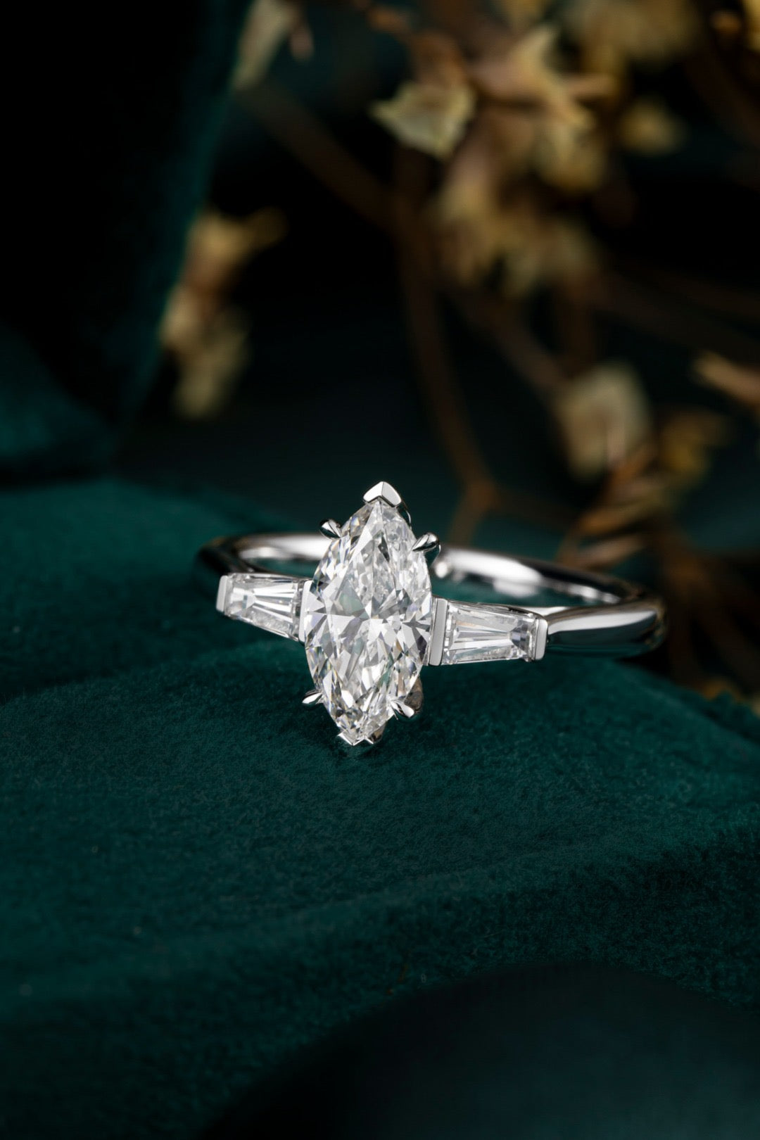 Pt900 Lab Grown Diamond Ring