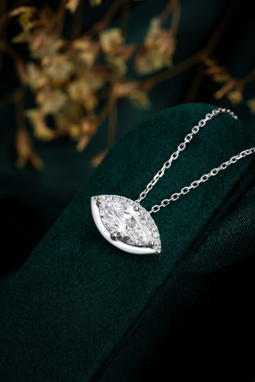 Pt900 Lab Grown Diamond Necklace