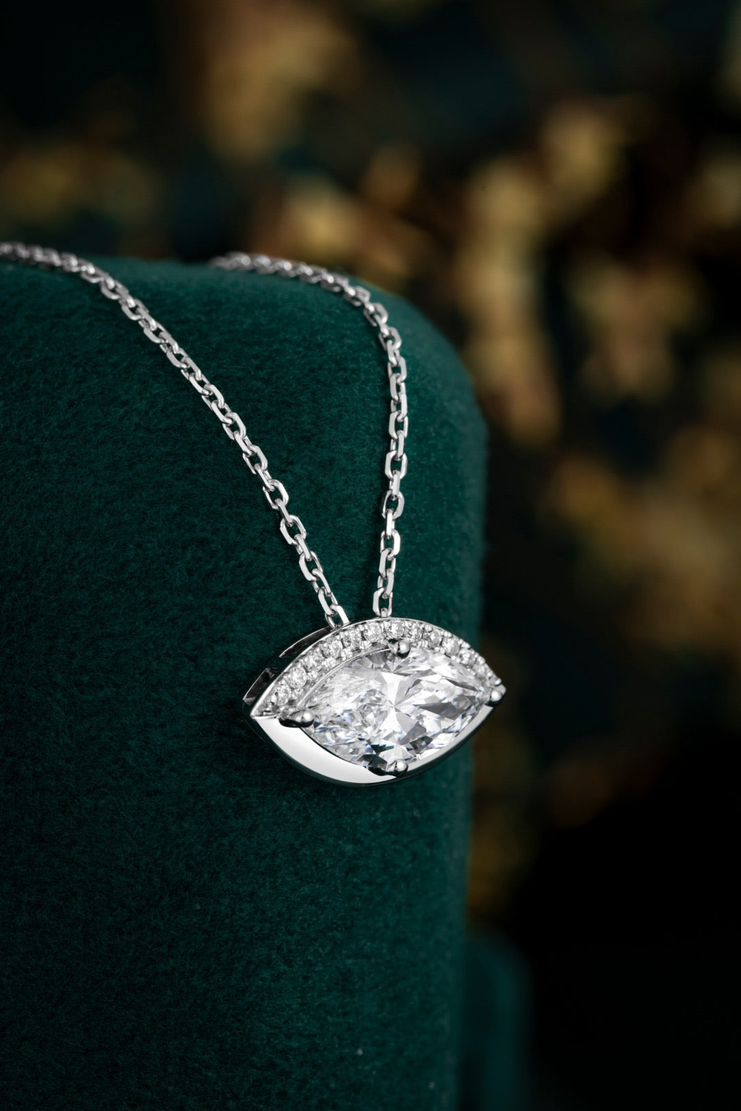 Pt900 Lab Grown Diamond Necklace