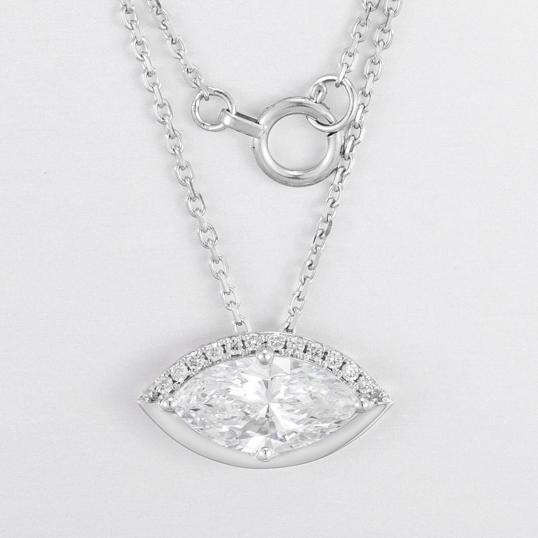 Pt900 Lab Grown Diamond Necklace