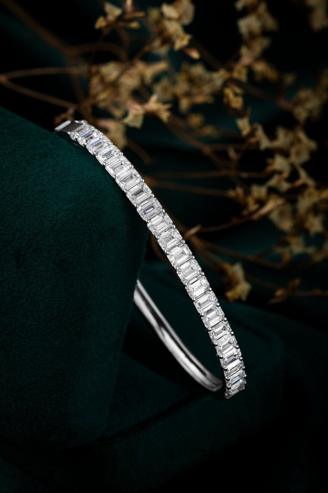 Pt900 Lab Grown Diamond Bracelet 44*54cm