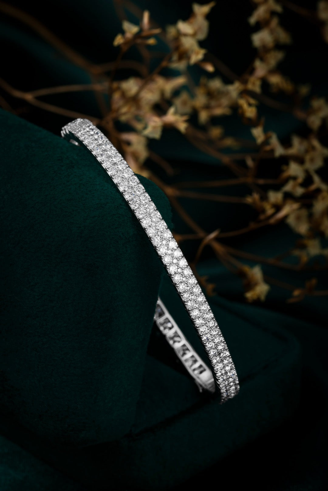 Pt900 Lab Grown Diamond Bracelet 44*54cm