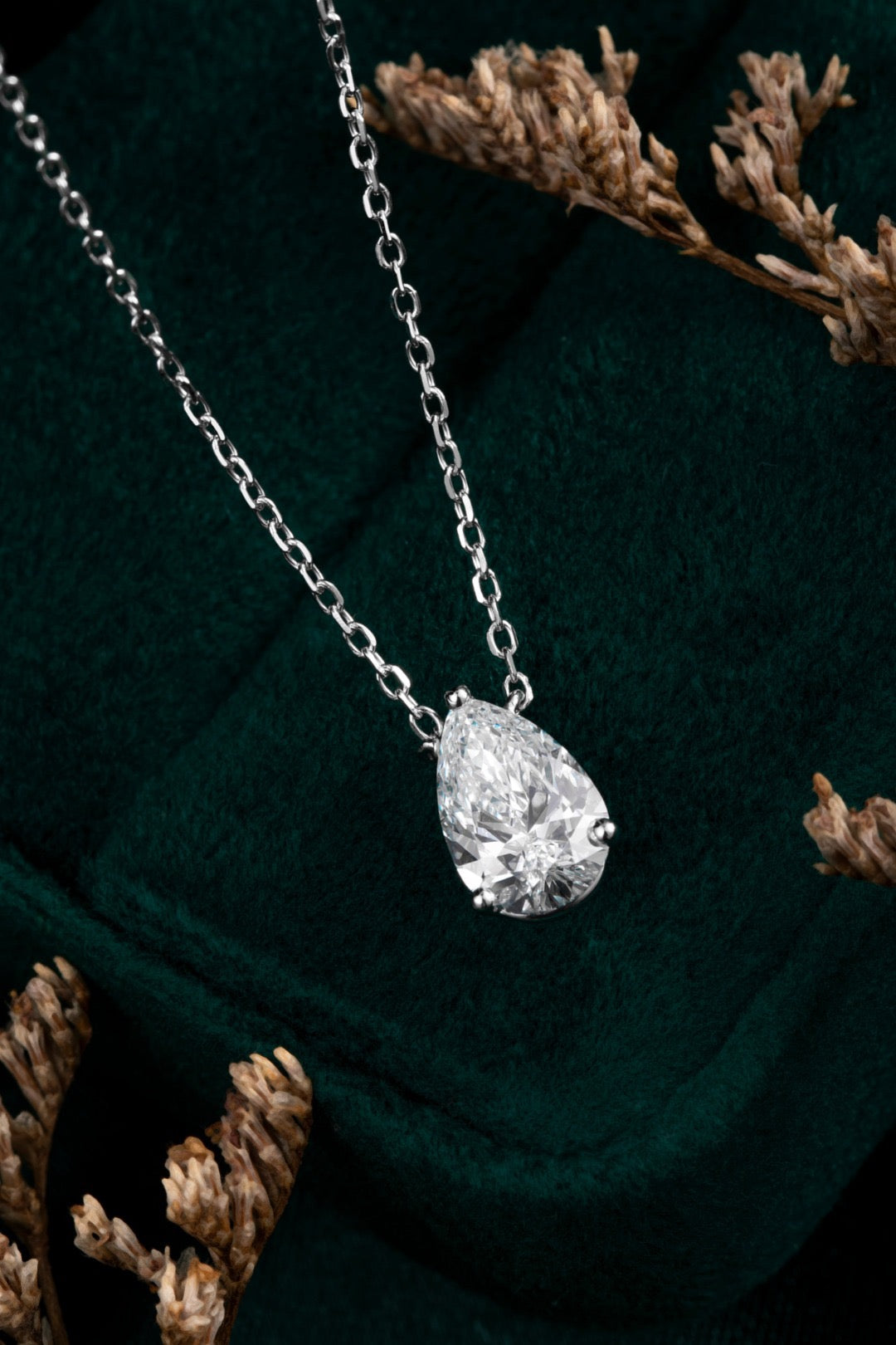 Pt950 Lab Grown Diamond Necklace