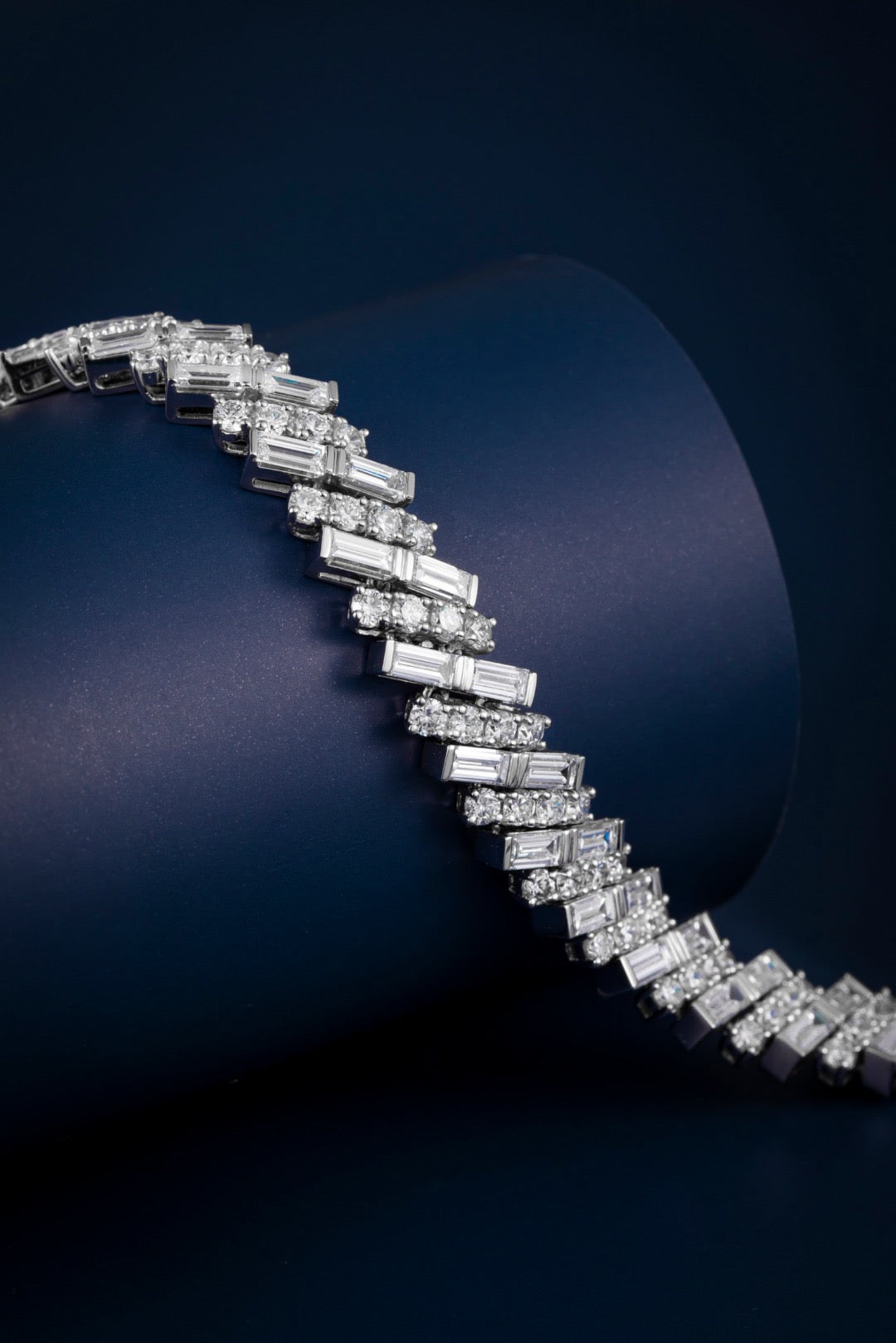 Pt900 Lab Grown Diamond Bracelet