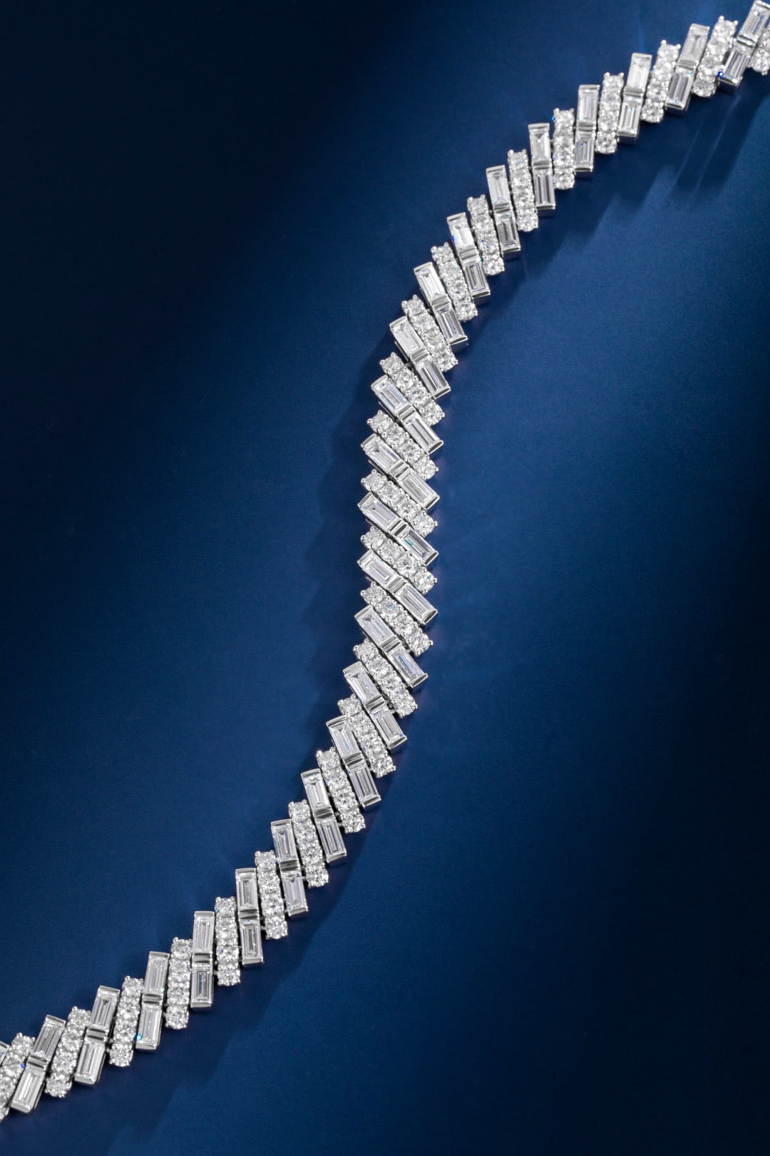 Pt900 Lab Grown Diamond Bracelet