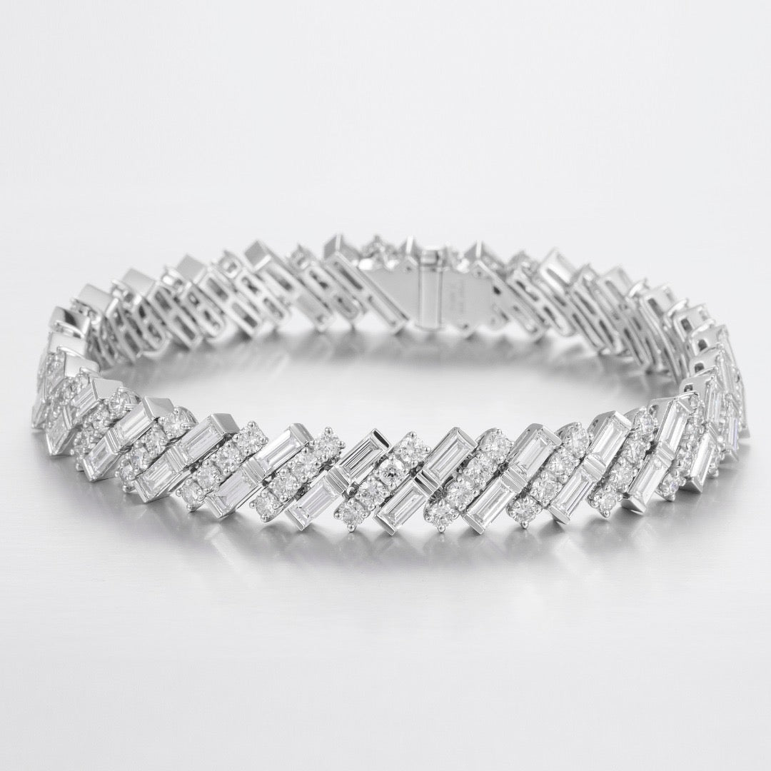 Pt900 Lab Grown Diamond Bracelet