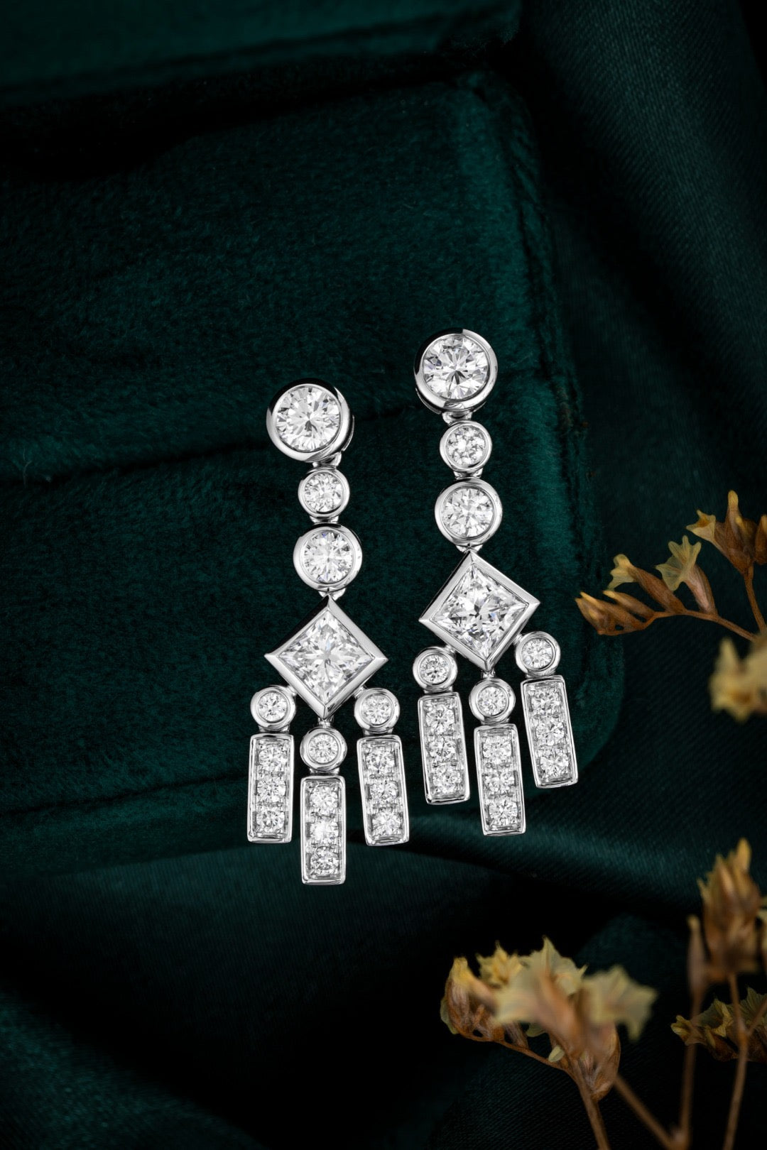 Pt900 Lab Grown Diamond Earrings
