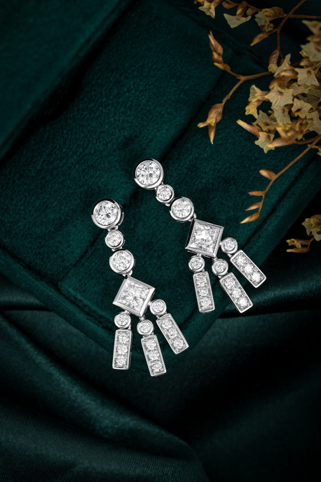 Pt900 Lab Grown Diamond Earrings