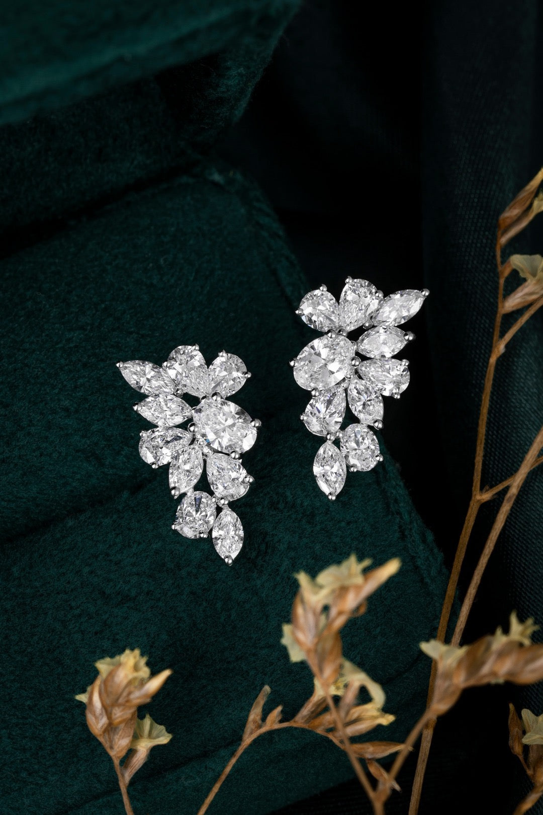 Pt900 Lab Grown Diamond Earrings