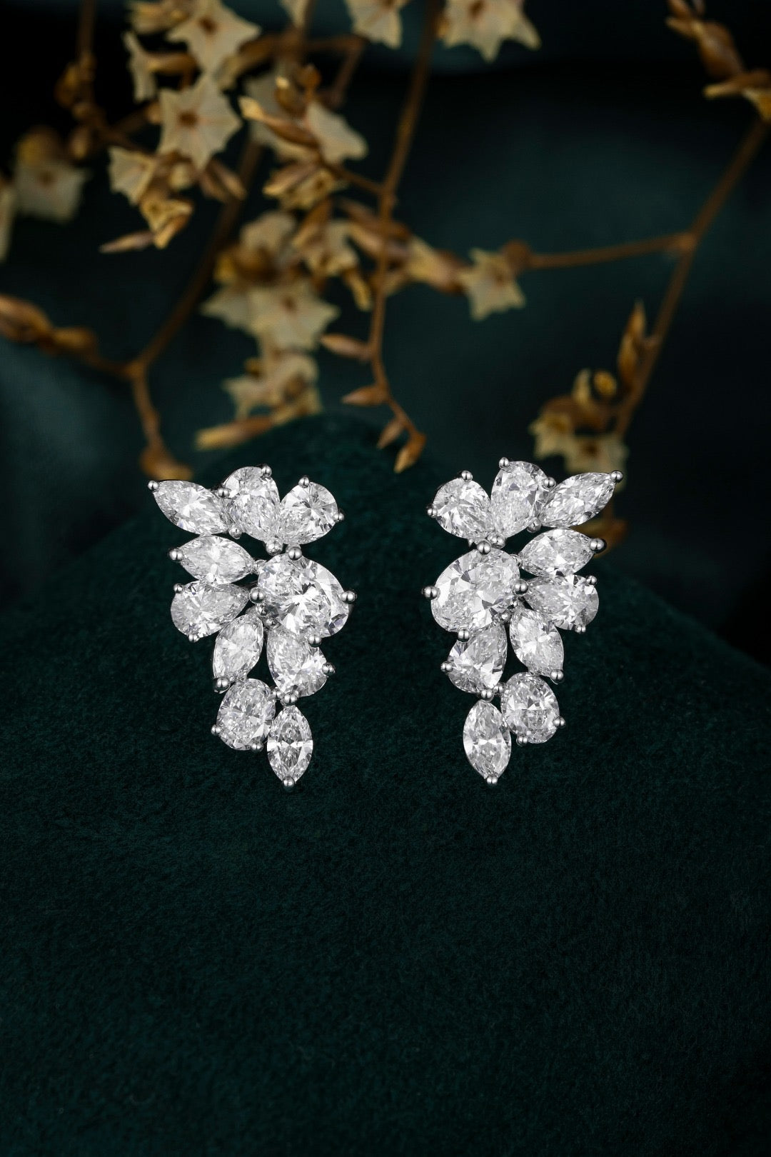 Pt900 Lab Grown Diamond Earrings